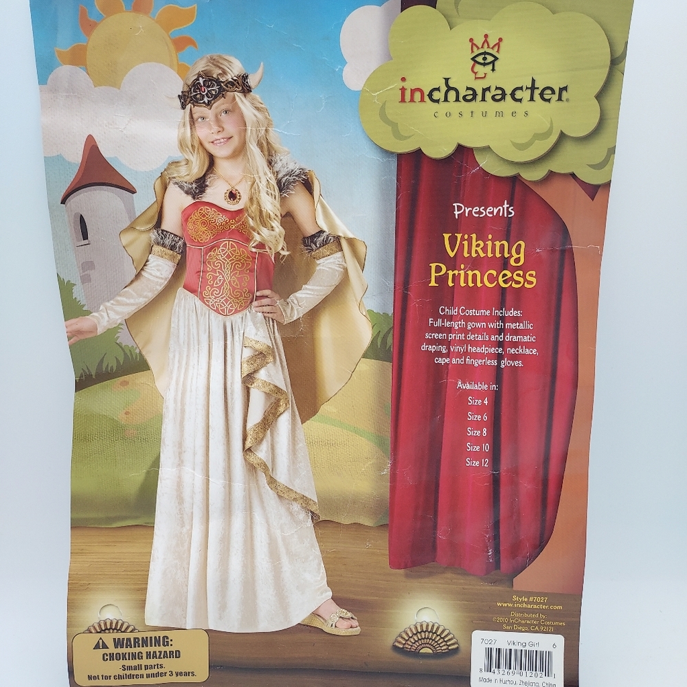 *SHIPS SAME/NEXT DAY* Viking Princess Girls Costume, Quality!! Sizes Available!